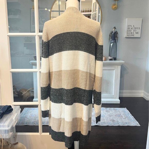 Fortune & Ivy Rahim Color Block Cardigan Sweater L NEW - Picture 6 of 7